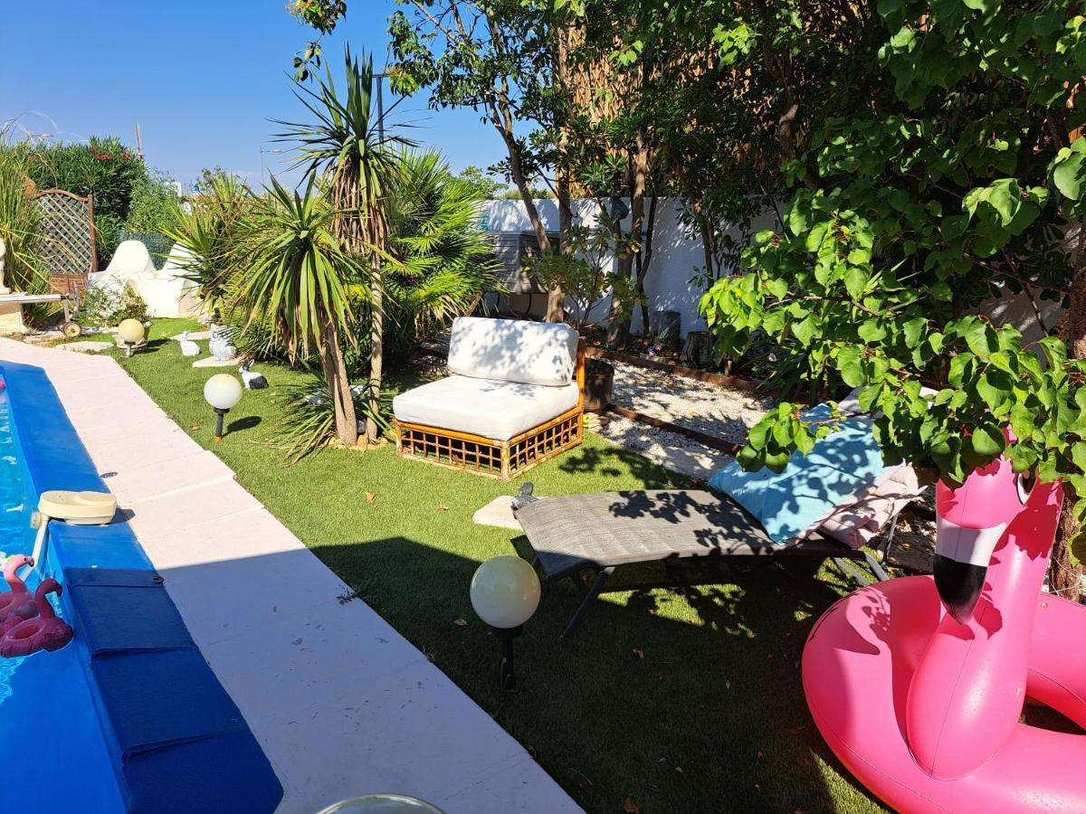 Suite-Junior -Villa Helene - Montpellier Sud - Aeroport- Piscine Privee-2Mn Des Plages Pérols Buitenkant foto